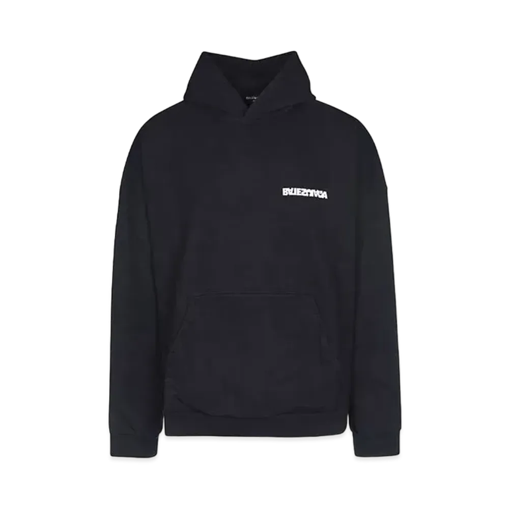 BALENCIAGA MENS Turn Wide Fit Hoodie "Black"