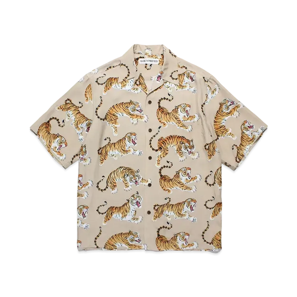 WACKO MARIA Tim Lehi / Hawaiian Shirt "Beige"