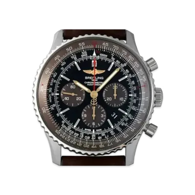 Breitling Navitimer 01 World Exclusive 1000 "Black/Brown/Silver/Stainless Steel"
