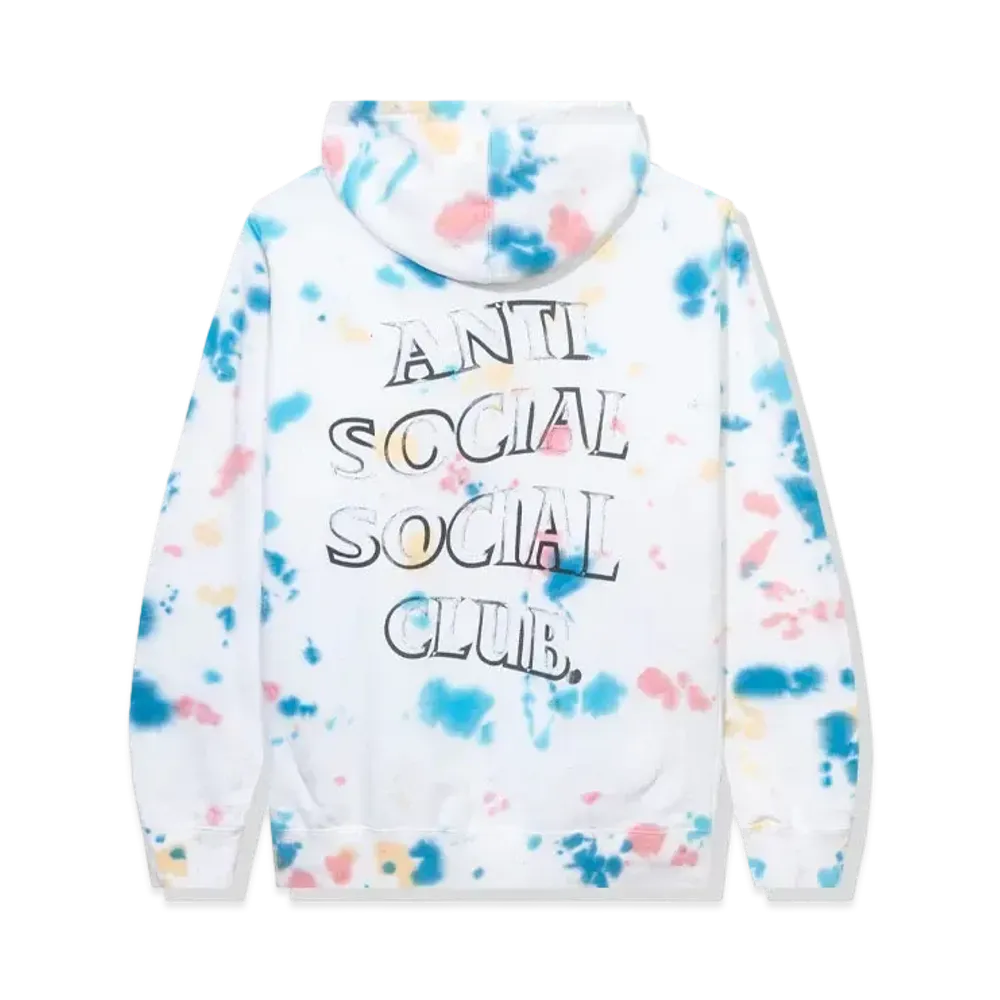 ANTI SOCIAL SOCIAL CLUB SS22 Freakshow Tie Dye Hoodie "White"