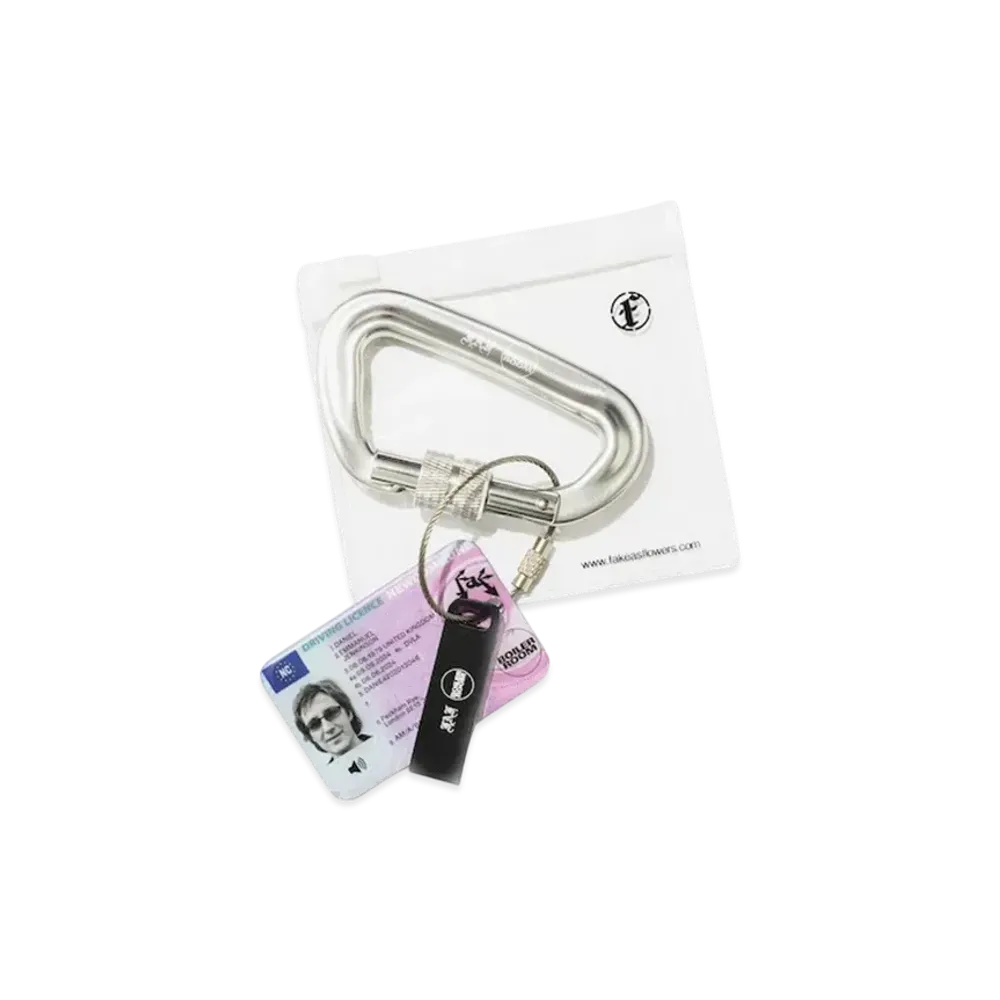 BEAMS T x Boiler Room x FAF Key Ring "Silver"