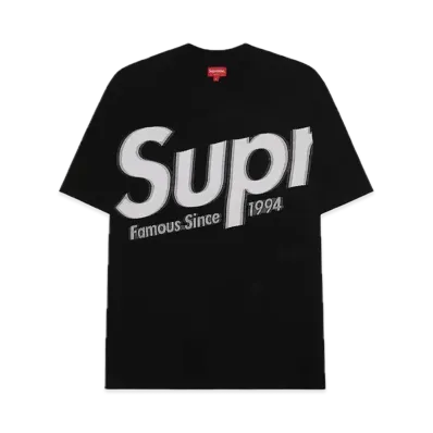 Supreme Intarsia Spellout S/S Top "Black"