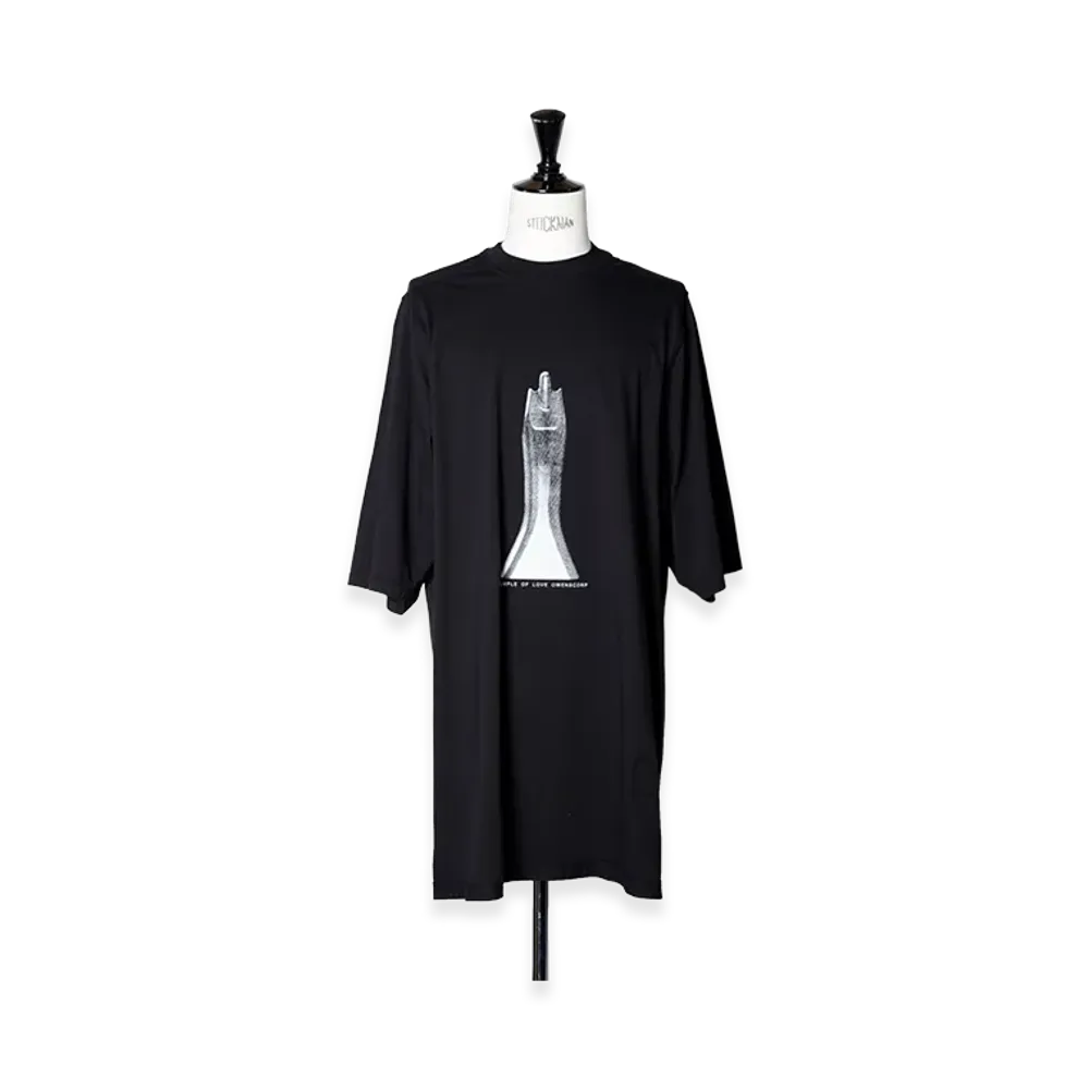 Rick Owens DRKSHDW Jumbo SS T "Black/Milk"