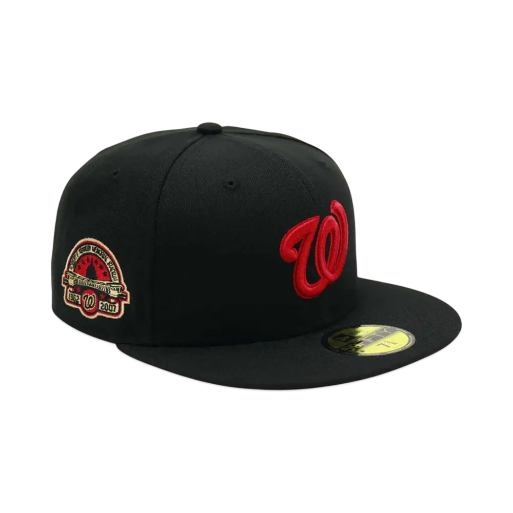 NEW ERA x THE CAP 59Fifty 'RED GAF' Washington Nationals "Black/Scarlet"