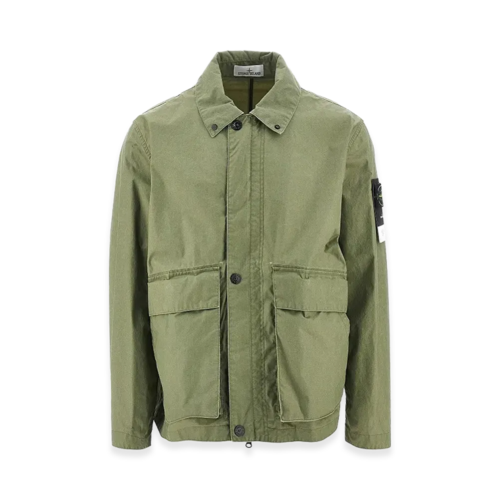 Stone Island Waxed Pigment Cotton Tela Jacket "Khaki"