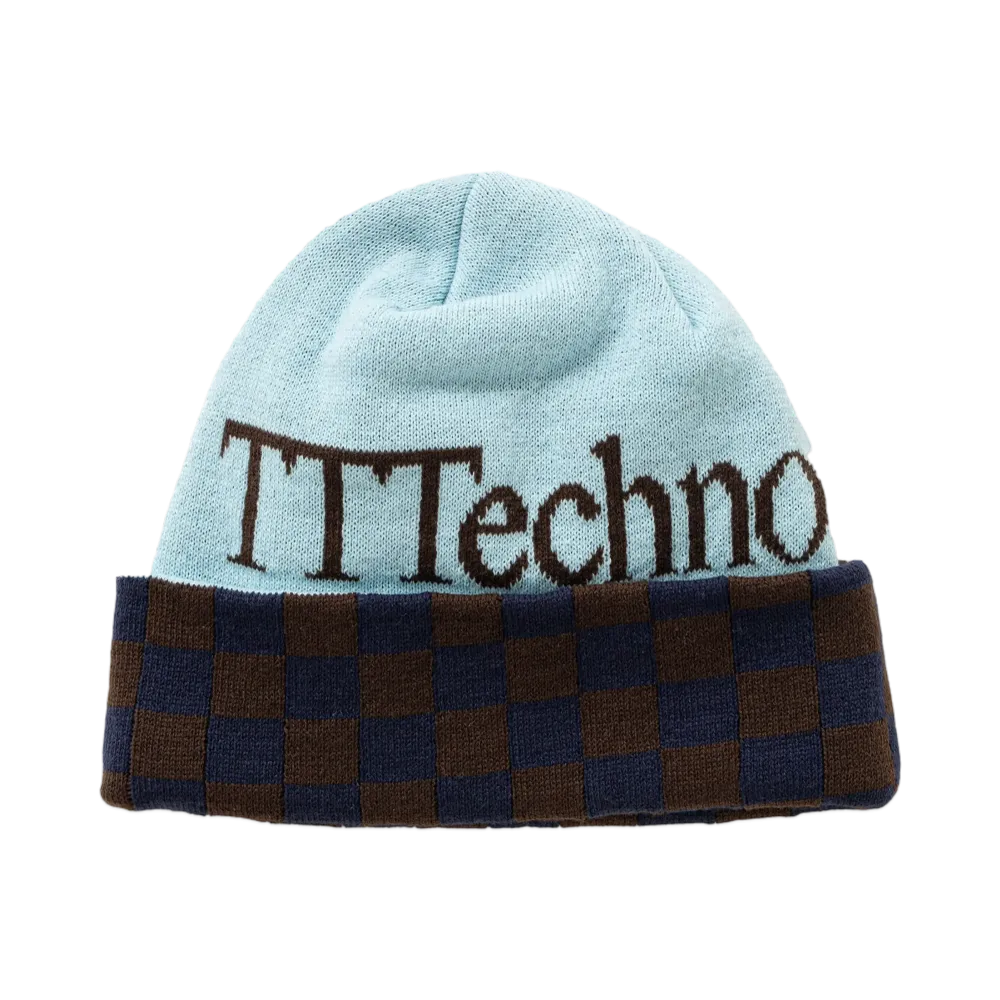 TTT MSW x ICE & TECHNO Logo Beanie "Blue"