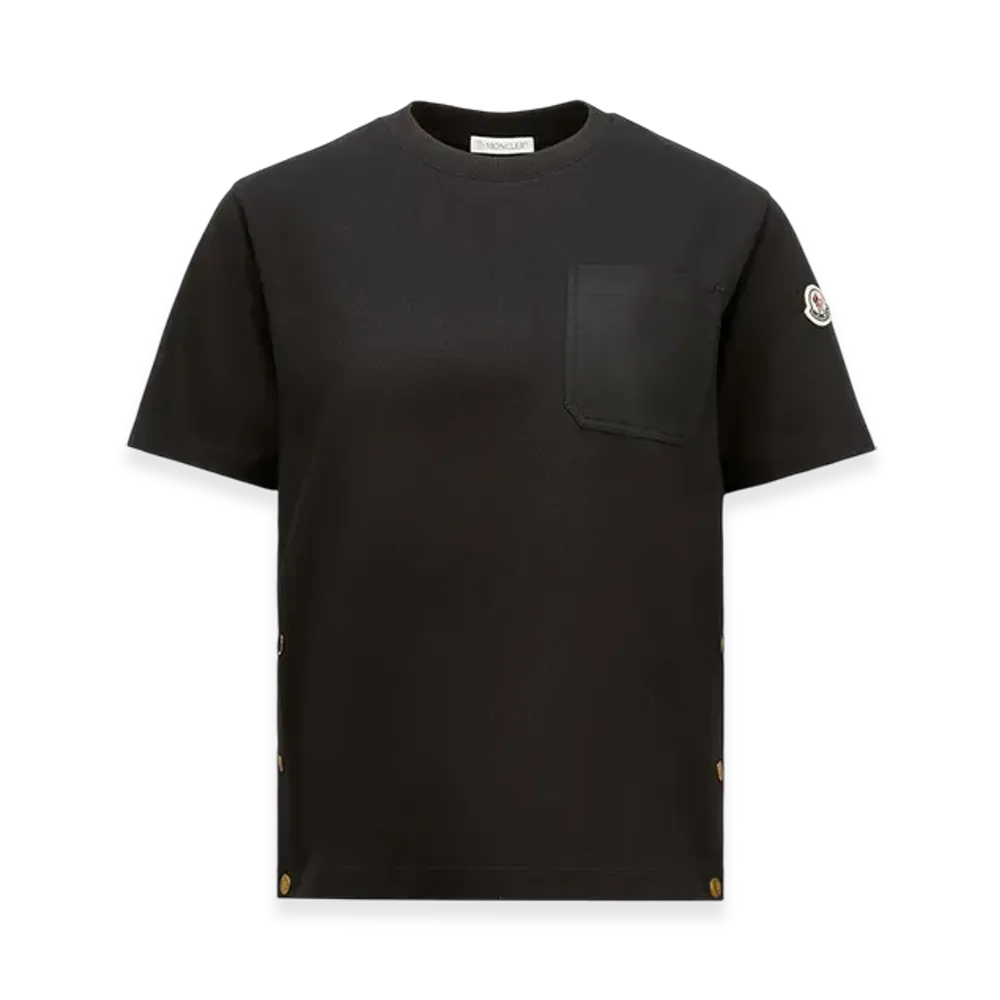 MONCLER Cotton T-Shirt with Pocket "Black"