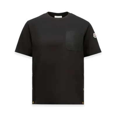 MONCLER Cotton T-Shirt with Pocket "Black"