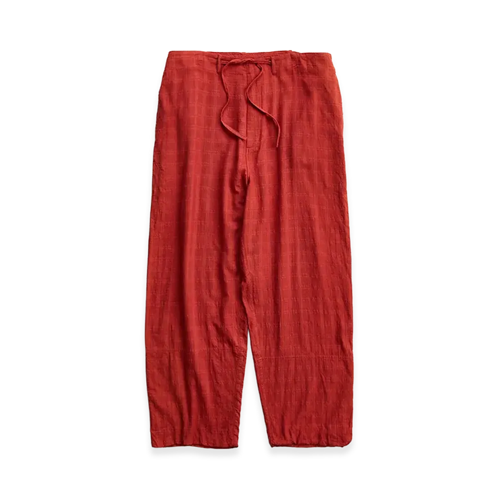 NICENESS Varley Jacquard Check Kurta Pants "Red"