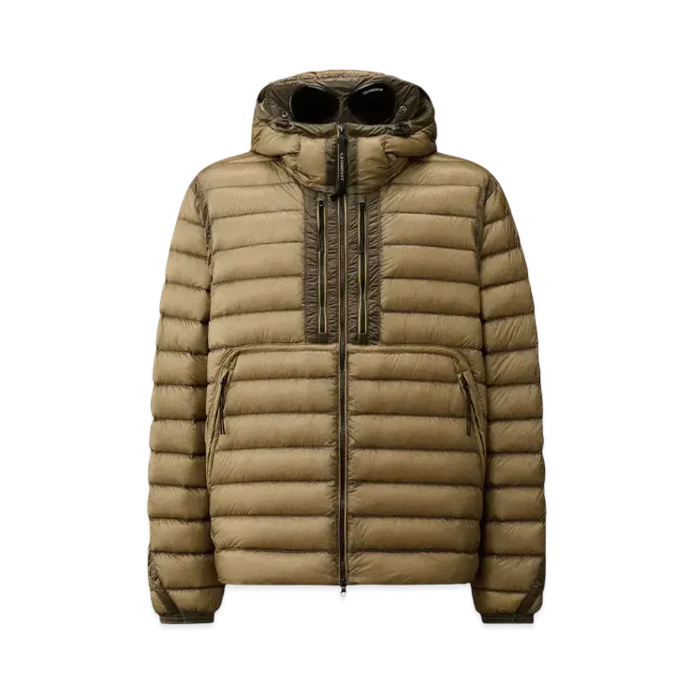 C.P Company D.D. Shell Goggle Down Jacket "Vintage Khaki"