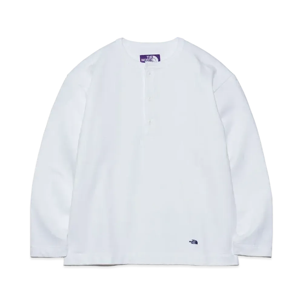 The North Face PURPLE LABEL Cotton Field Henley Neck Shirt "Off White"