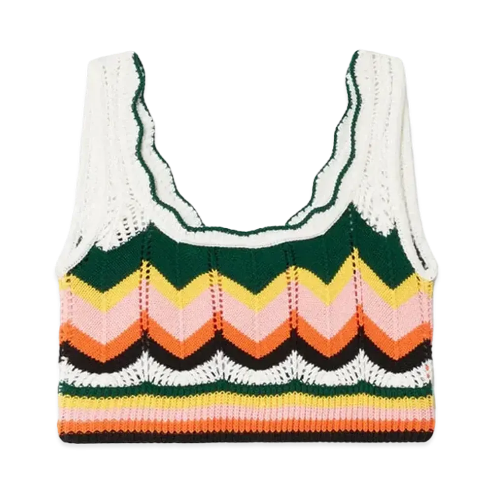 Casablanca Chevron Lace Bra "Multi"
