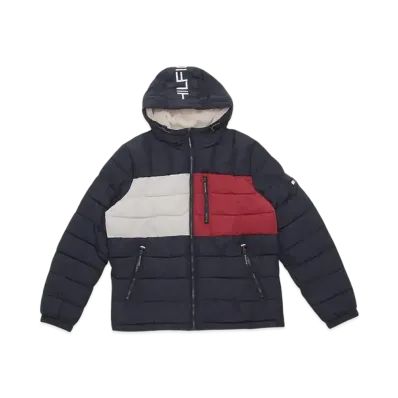 TOMMY HILFIGER Sherpalined Hoody "Navy Flag"