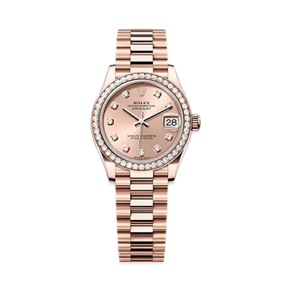 ROLEX Datejust 31mm Everose Gold Diamond 278285RBR "Rose-colour"