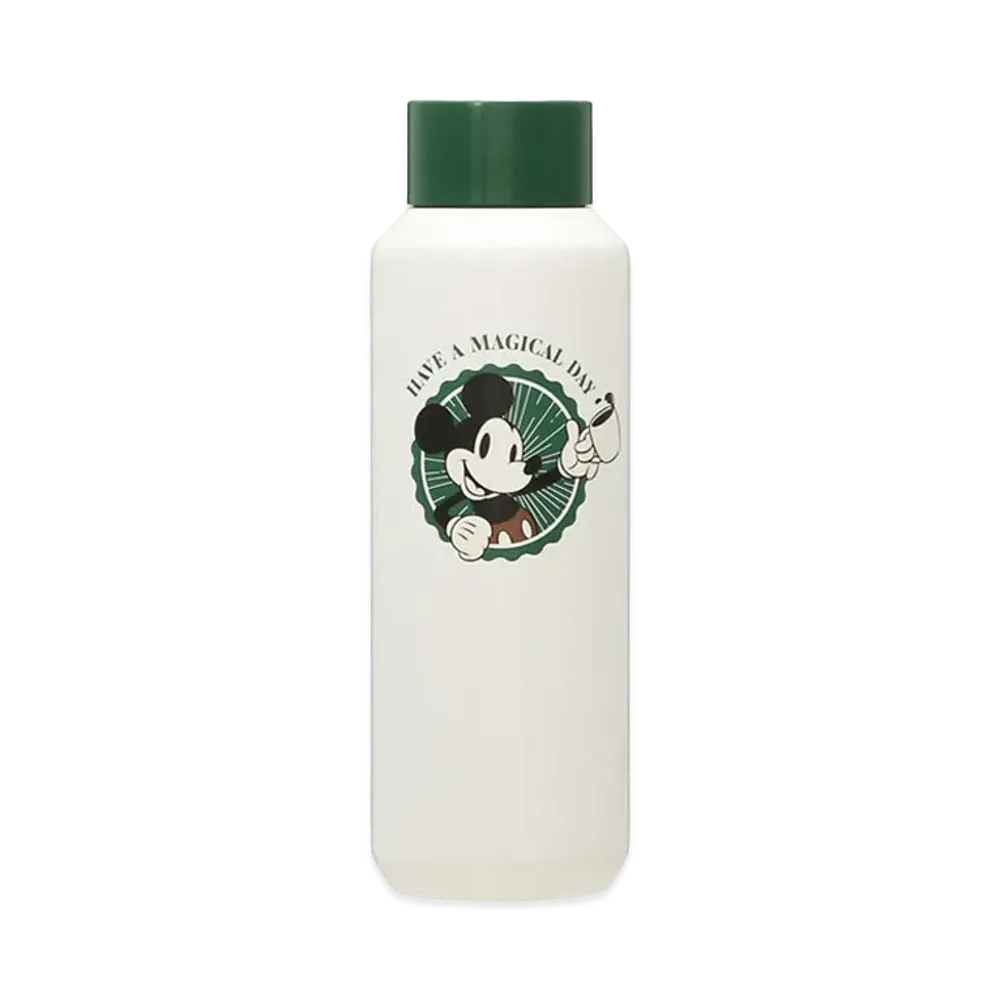 STARBUCKS DISNEY Mickey Screw Lid Stainless Bottle "White"