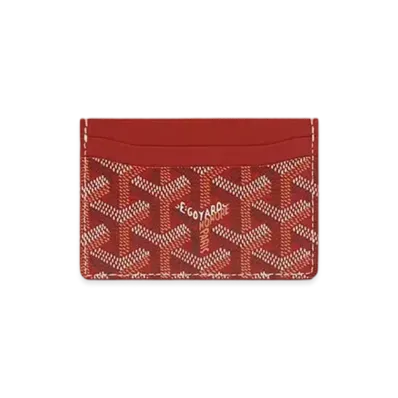 Goyard Saint-Sulpice Card Wallet "Red"