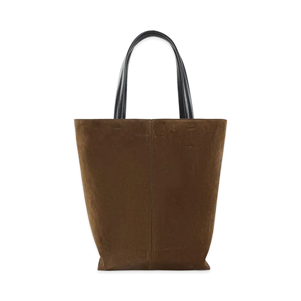 PHOEBE PHILO Women's Pot Cabas Tote Bag "Army Silver"