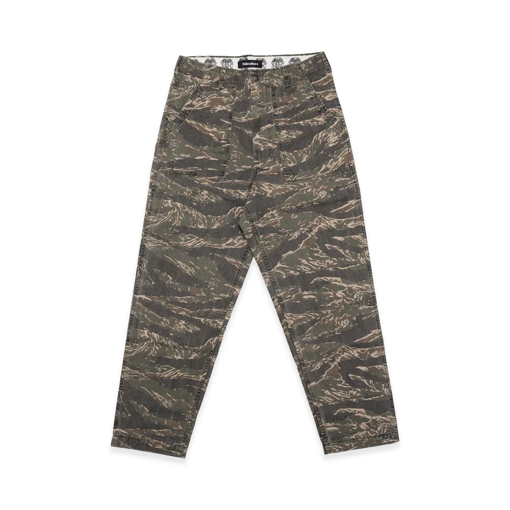 SubCulture Tiger Camo Fatigue Pants "Multi"