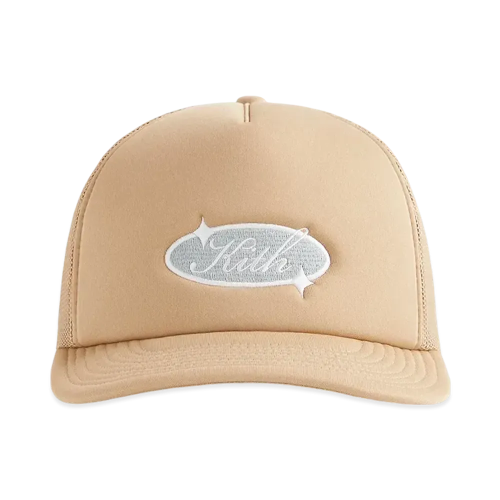 Kith Freeway Logo Poly Foam Nolan Trucker Hat "Canvas"