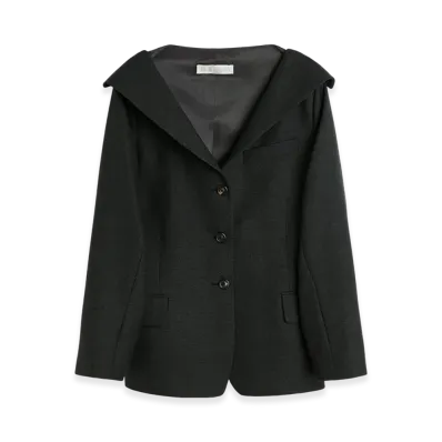 OUR LEGACY Women's Kaonashi Blazer "Premium Charcoal Office Wool"