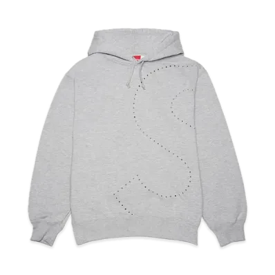 Supreme Laser Cut S Logo Hooded Sweatshirt "Grey"