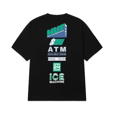 HUF Summer Splash Collection Corner Mart Tee "Black"