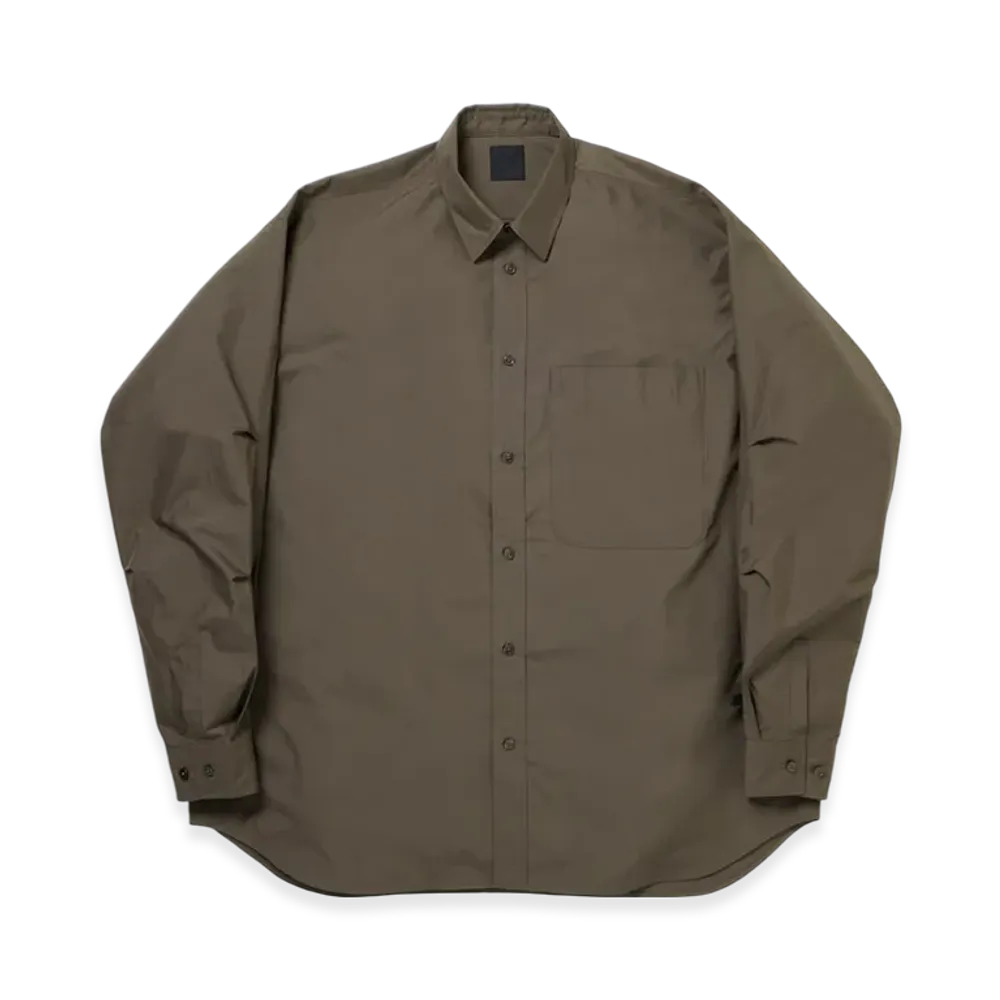 DAIWA PIER39 Tech Regular Collar Shirt L/S "Brownkhaki"