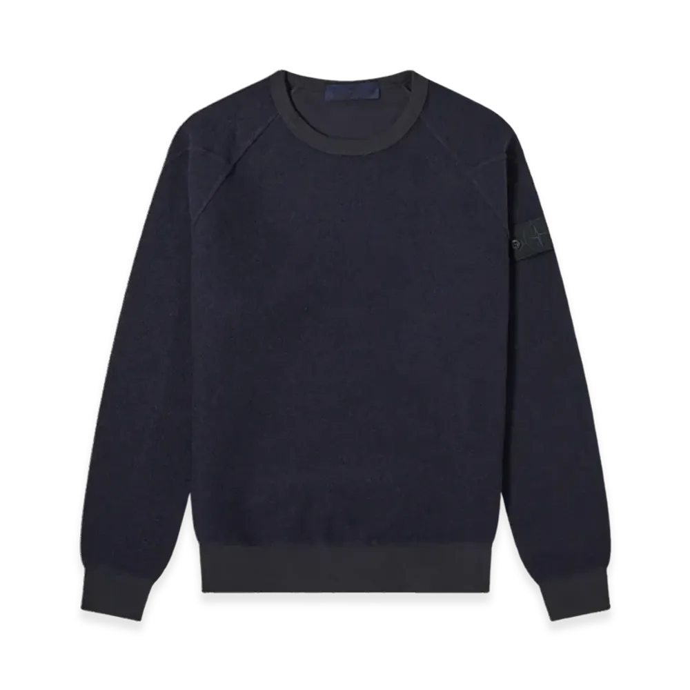Stone Island 654F5 Ghost Piece Crewneck Sweatshirt - 20FW "Navy Blue"