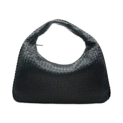 Bottega Veneta Lambskin Hand Bag "Dark Grey"