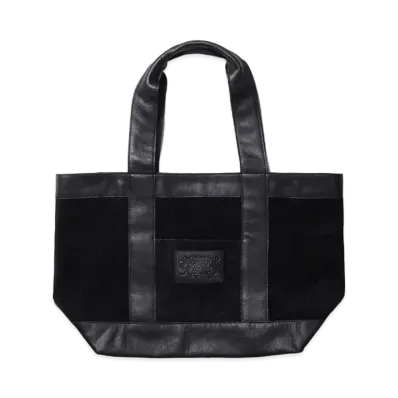 APHRODITEGANG SUEDE LEATHER TOTE BAG "Black"