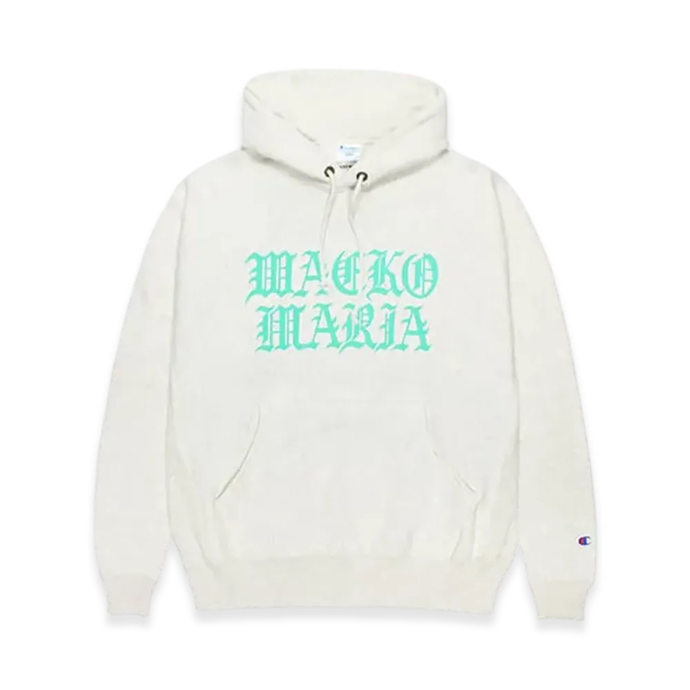 WACKO MARIA x Champion Reverse Weave Hooded Sweat Shirt "Oatmeal"