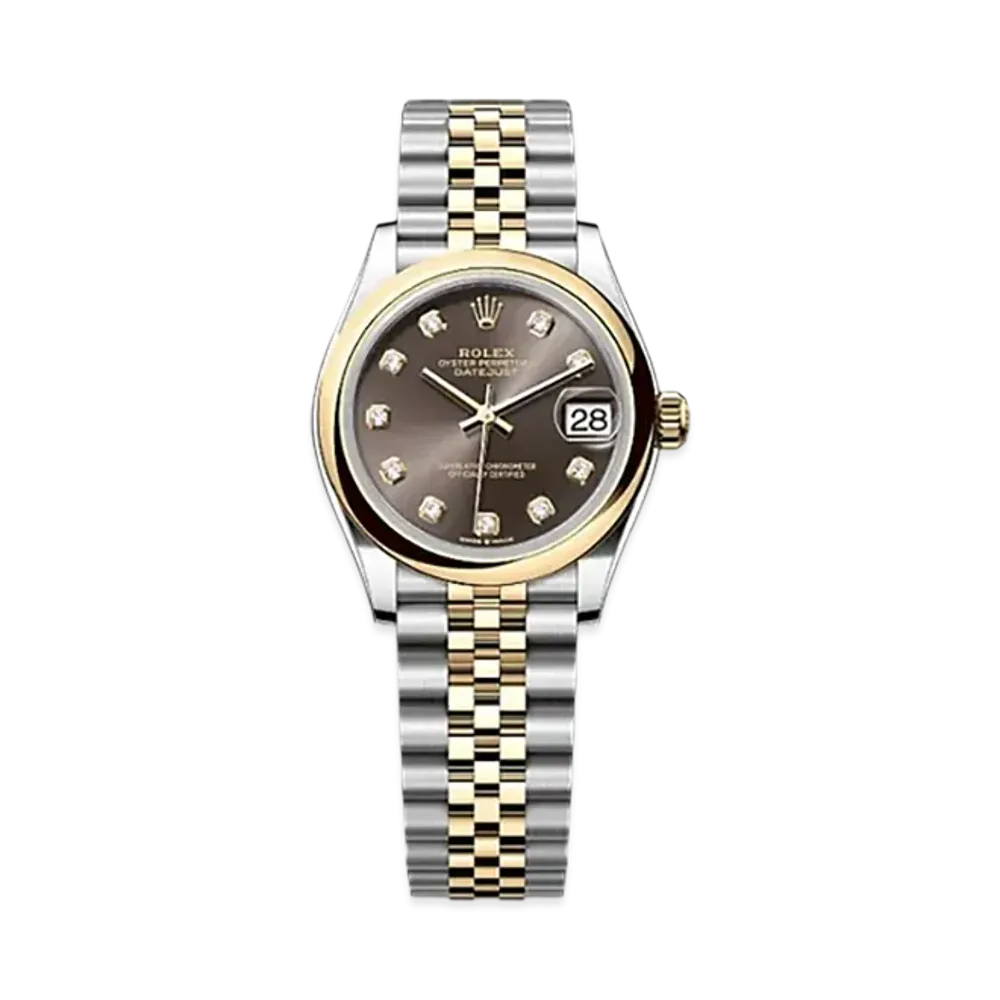 ROLEX Datejust 31mm Oystersteel & Yellow Gold 278243 "Dark Grey"