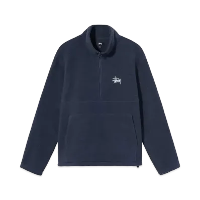 Stussy HALF ZIP MOCK NECK "Navy"