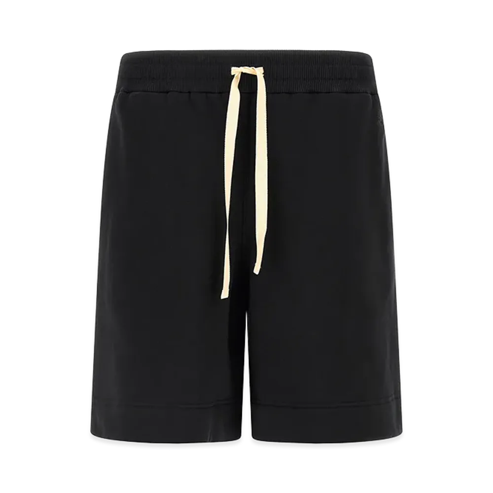 Jil Sander Embroidered Logo Bermuda Shorts "Black"
