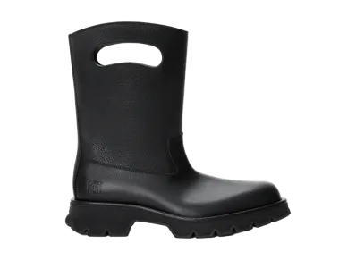 LOEWE Bobby Boot in Vegetable Tanned Rain Calfskin "Black"