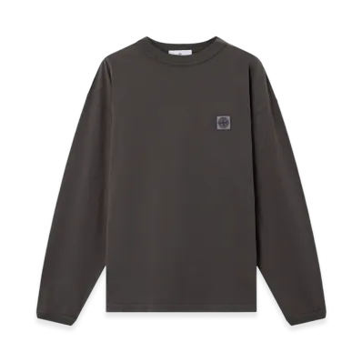 Stone Island 2100024 Combed Organic Cotton Jersey "Lead Gray"