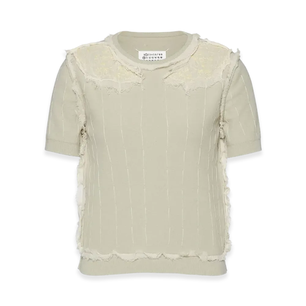 Maison Margiela Embroidered Knit Top "Green"