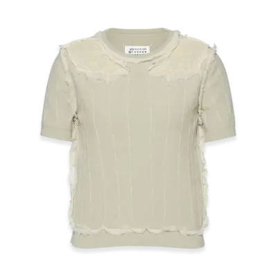 Maison Margiela Embroidered Knit Top "Green"