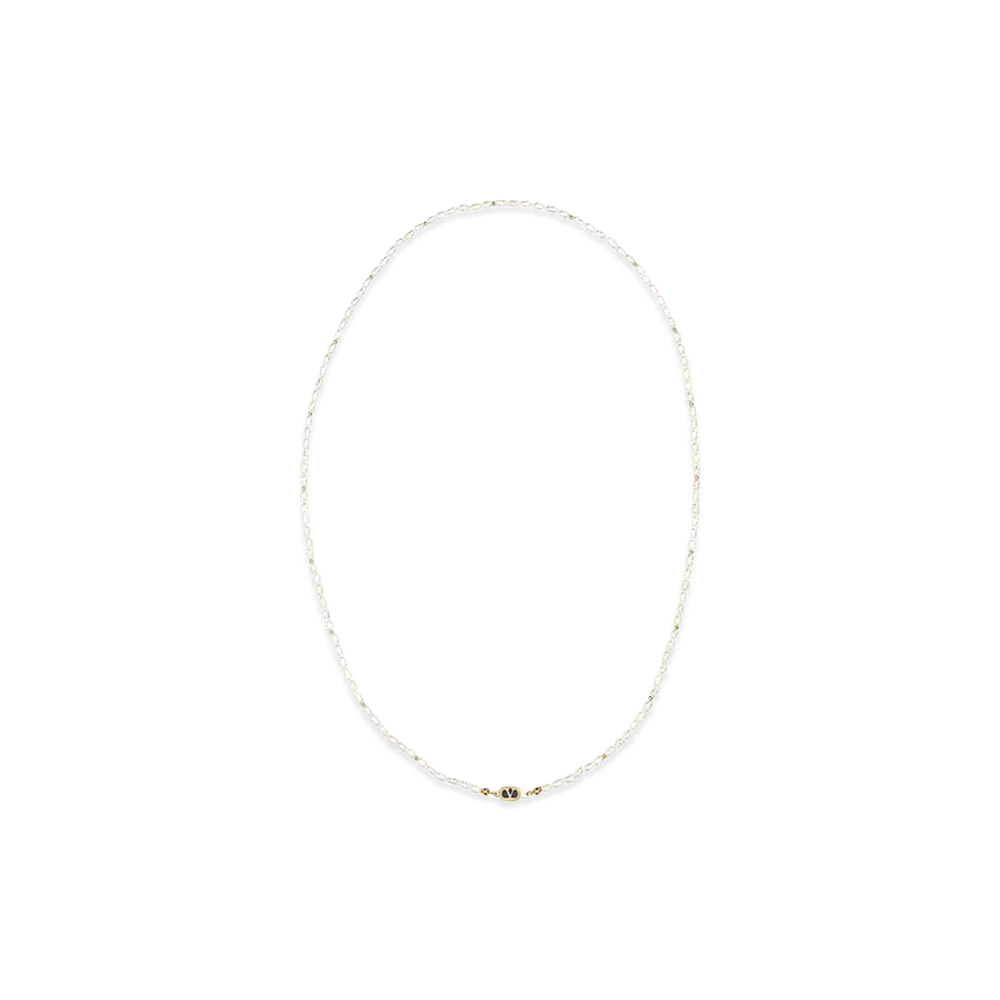 Valentino Women's Pearls Ovalette Necklace "White"