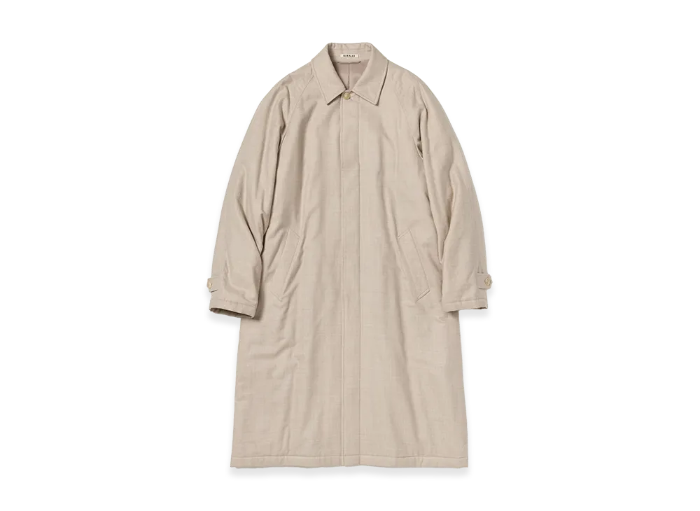 AURALEE Super Light Wool Padded Coat "Top Beige"