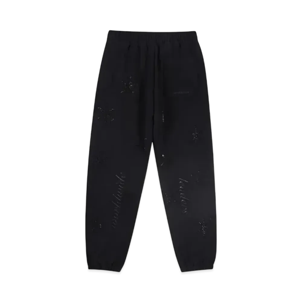 Unknown London Dagger Rhinestone Joggers "Black"