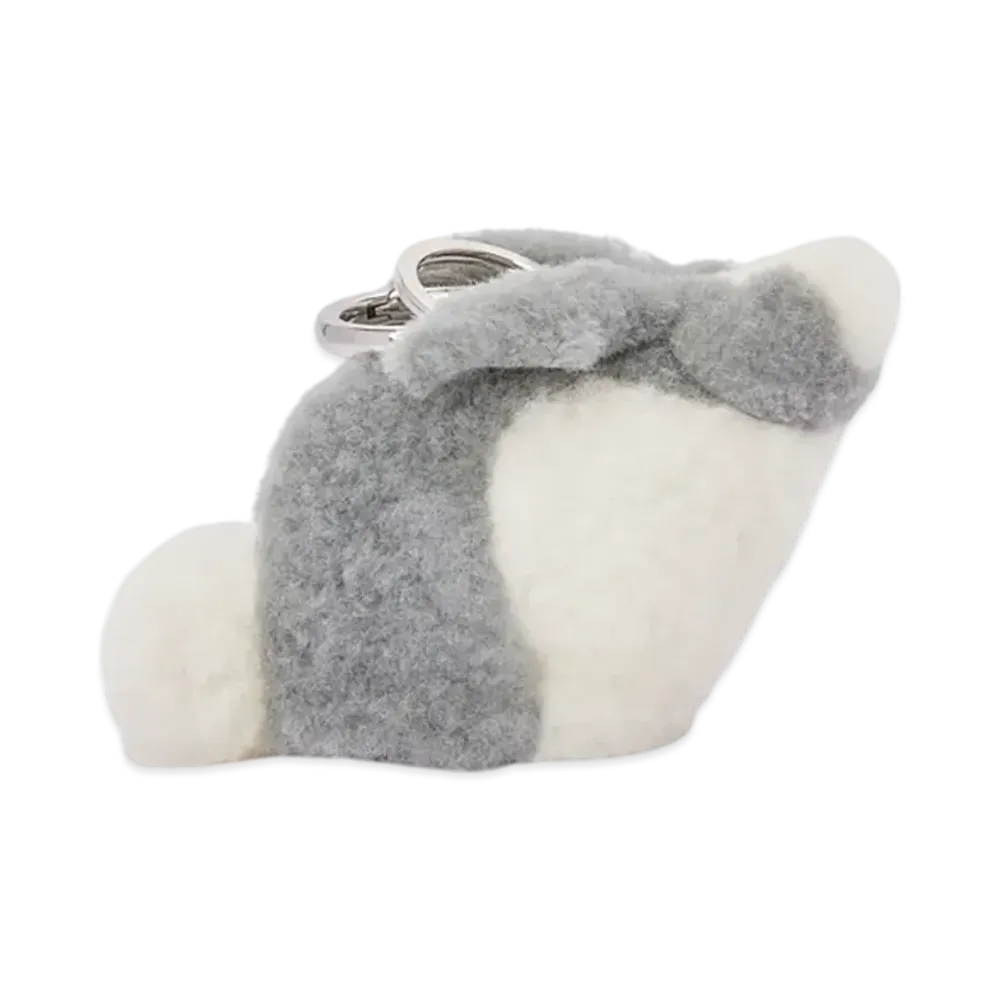 LOEWE Rabbit Coin Purse Charm "Light Grey"
