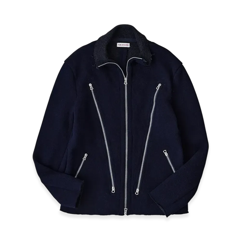 NICENESS Brent Racing Jacket "Navy"