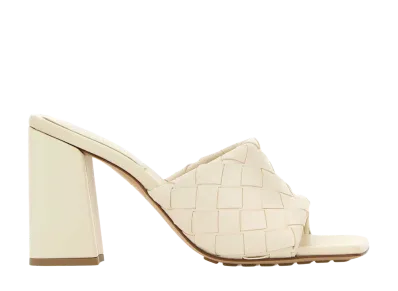Bottega Veneta Women's Nappa Leather Parco Mules "Ivory"