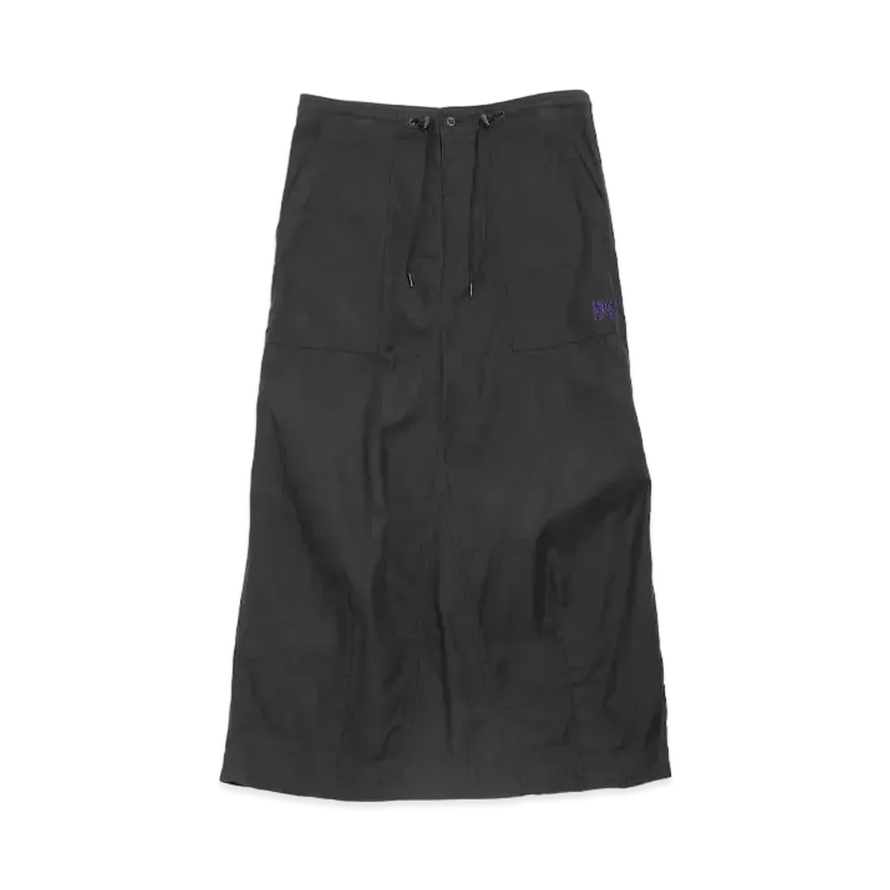 Needles STRING FATIGUE SKIRT - BACK SATEEN (FOR WOMEN) "Black"