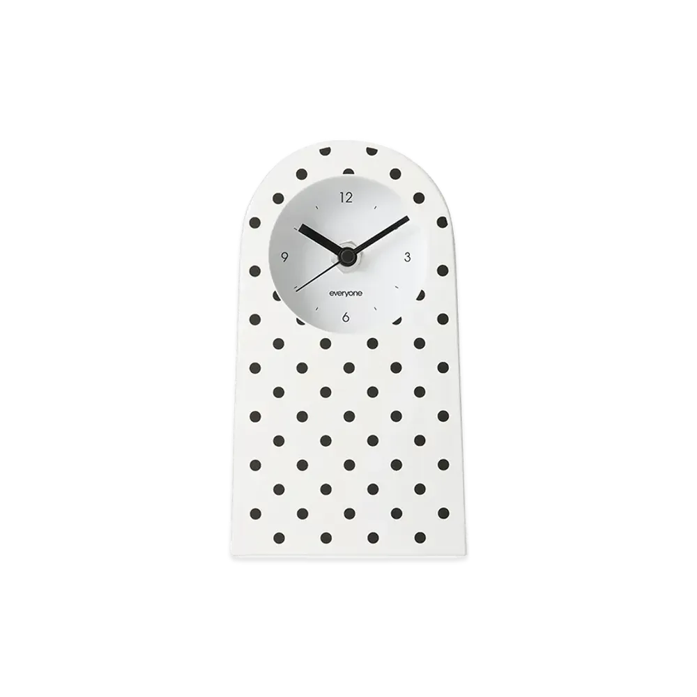 everyone On The Dot Desk Clock "White/Black"