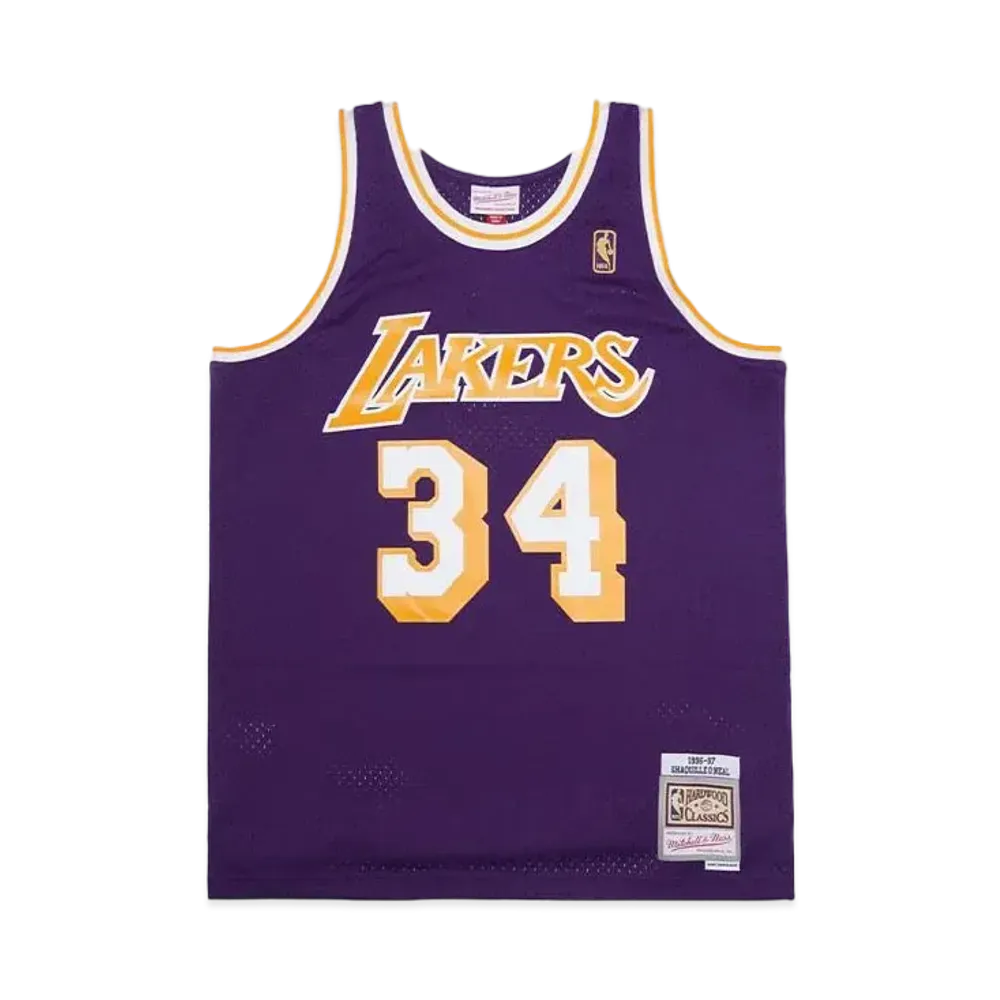 Mitchell&Ness NBA SWINGMAN ROAD JERSEY LAKERS 96 SHAQUILLE O'NEAL "PURPLE"