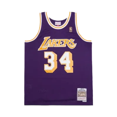 Mitchell&Ness NBA SWINGMAN ROAD JERSEY LAKERS 96 SHAQUILLE O'NEAL "PURPLE"