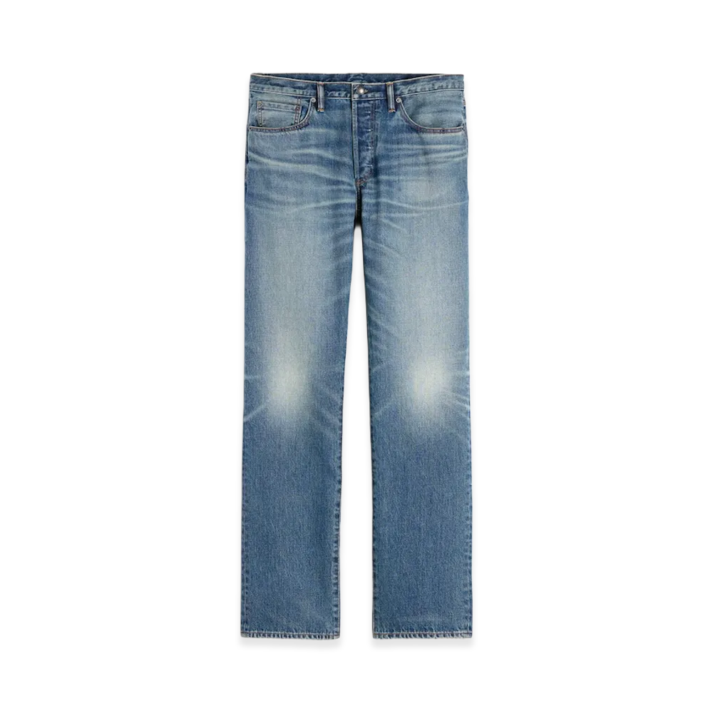 Gap x A.P.C. Japanese Denim Relaxed Fit Straight Jeans "Med Voltaire"