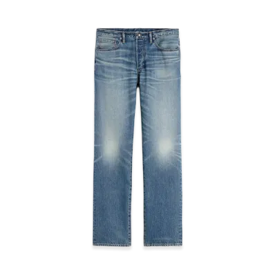 Gap x A.P.C. Japanese Denim Relaxed Fit Straight Jeans "Med Voltaire"